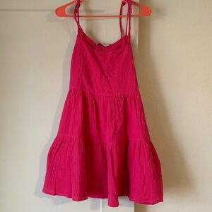 Lush Cotton Mini Dress